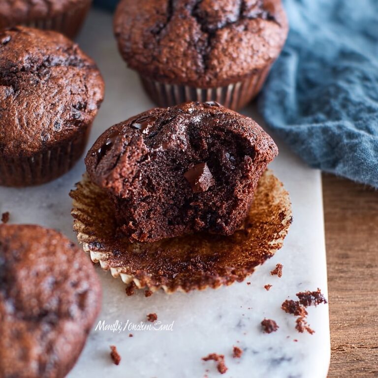 Chocolate Chocolate Chip Muffins Recipe