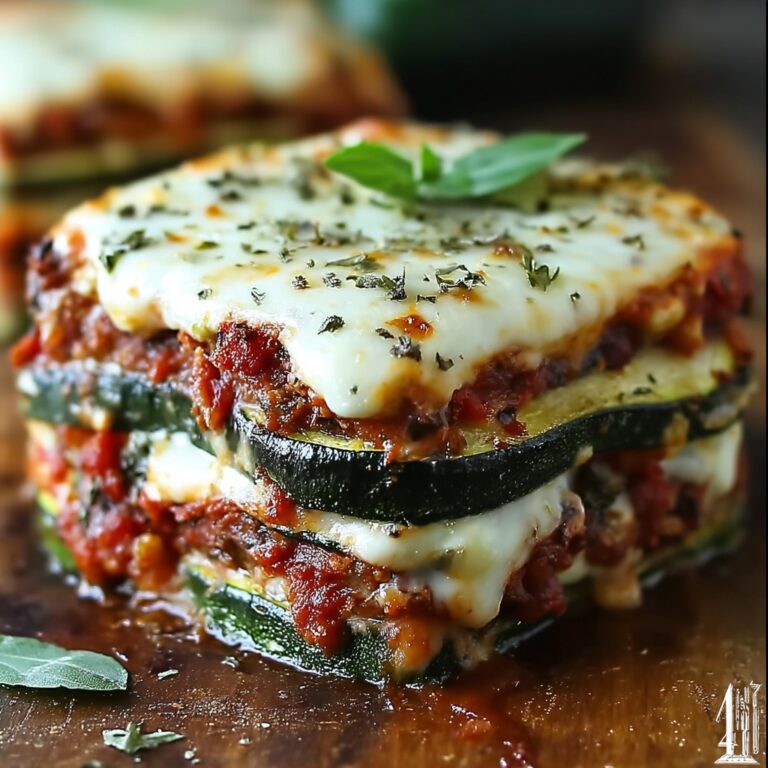 Layered Zucchini Ricotta Melts with Marinara Recipe