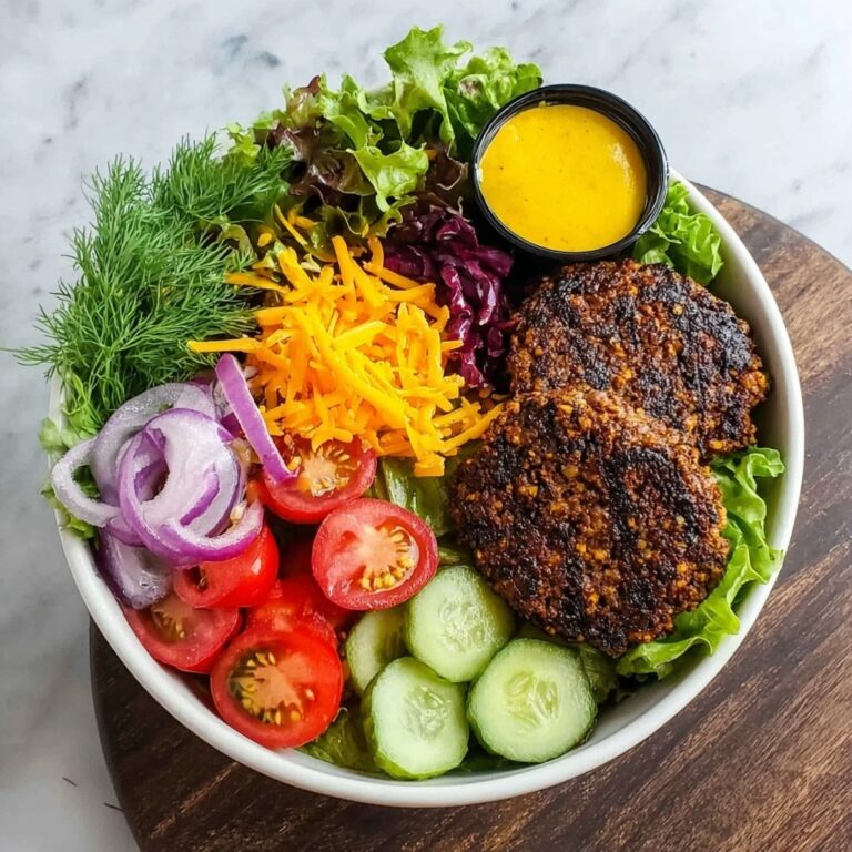 Juicy Grilled Beef Burger Bowls Recipe