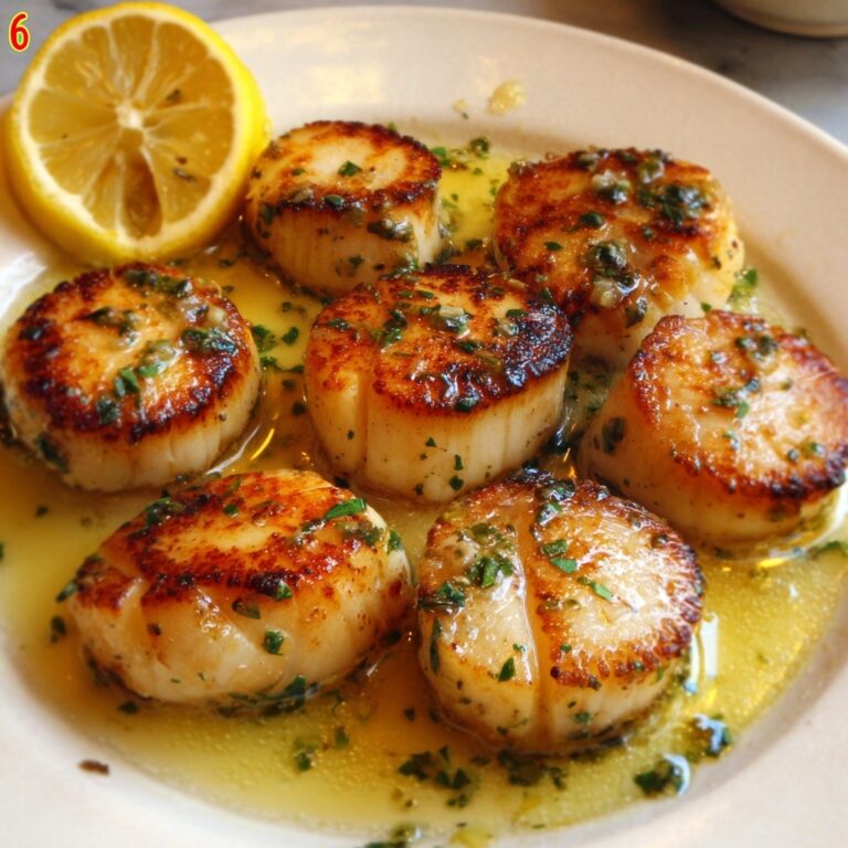 Lemon Butter Scallops Recipe