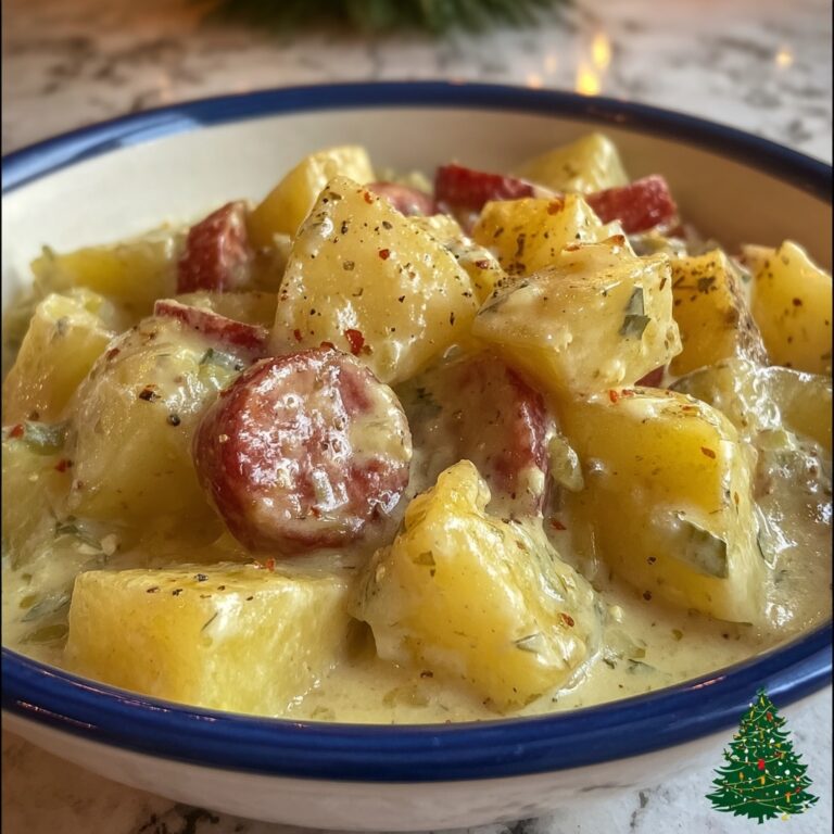 Kielbasa Sausage Cheesy Potato Casserole Recipe