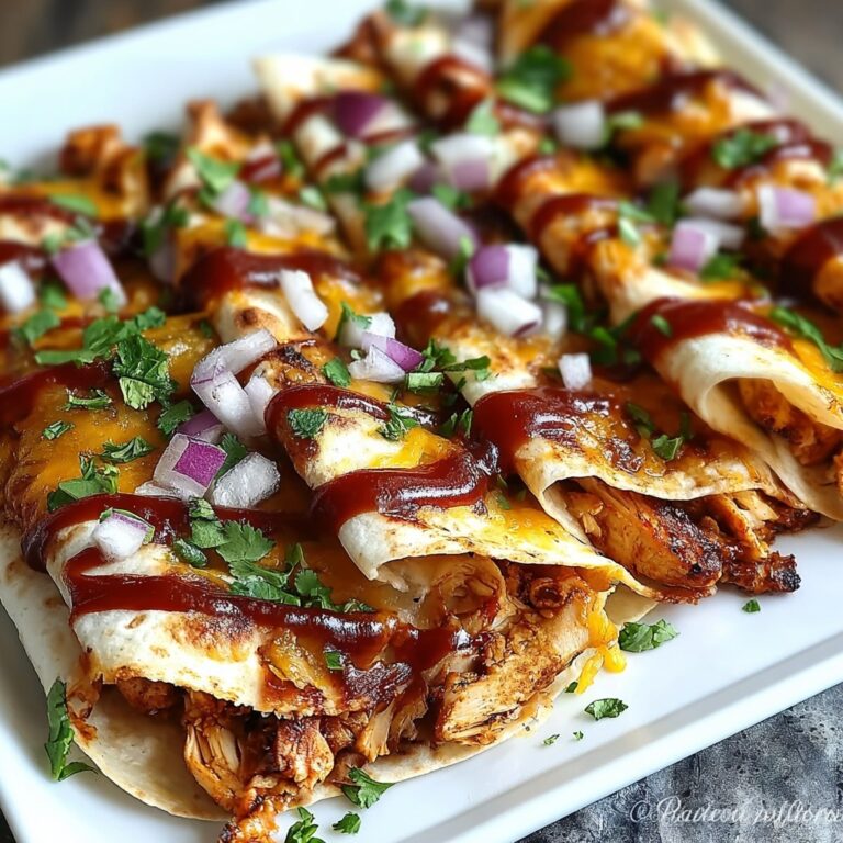 Hot Honey BBQ Chicken Quesadillas Recipe