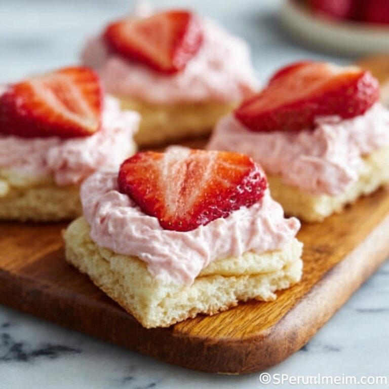 Cheese and Strawberry Heart Pastries Recipe
