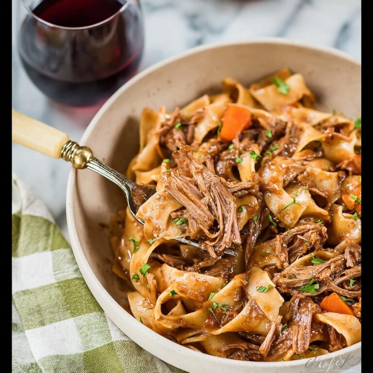 Crockpot Short Rib Ragu with Pappardelle Recipe