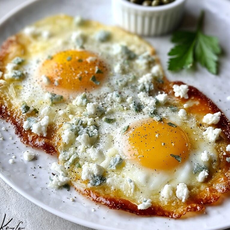 Crispy Feta Fried Eggs Recipe