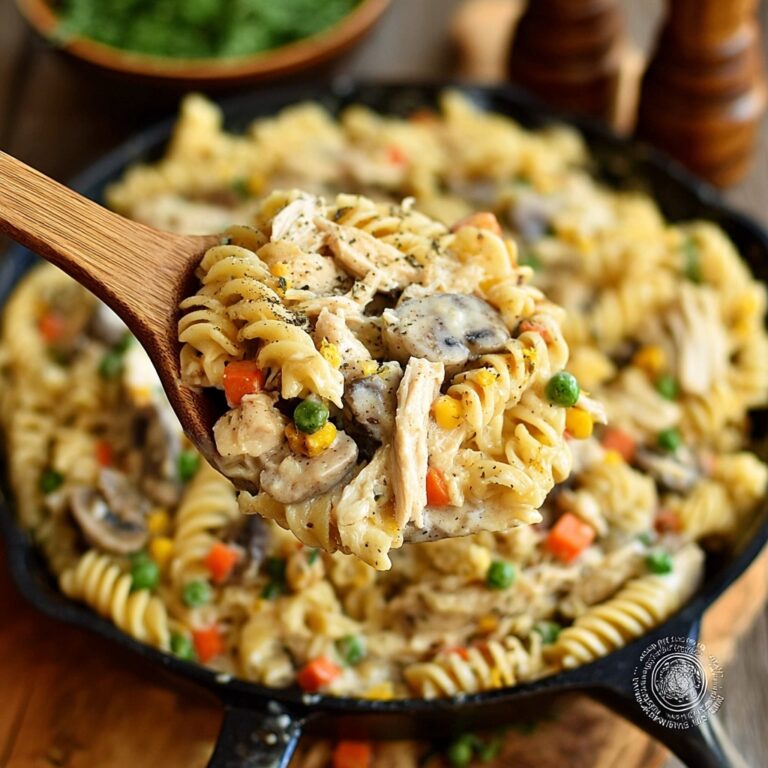 One-Pot Chicken Pot Pie Noodles Recipe