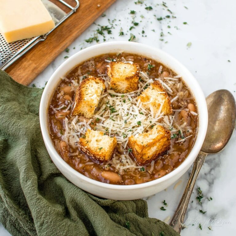 French Onion White Bean Soup Recipe