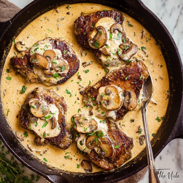 Creamy Mushroom Pork Chops Recipe