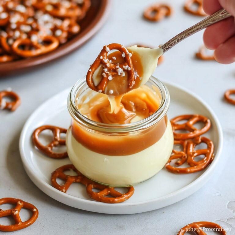 Panna Cotta with Salted Caramel and Toffee Pretzels Recipe