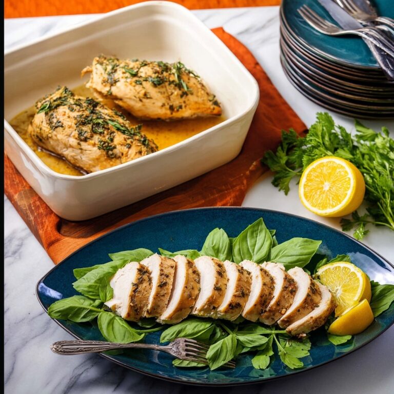 Easy Oven-Baked Lemon Herb Chicken Breast Recipe