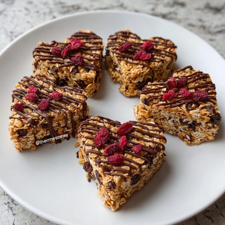 Crunchy Granola Heart Bars Recipe
