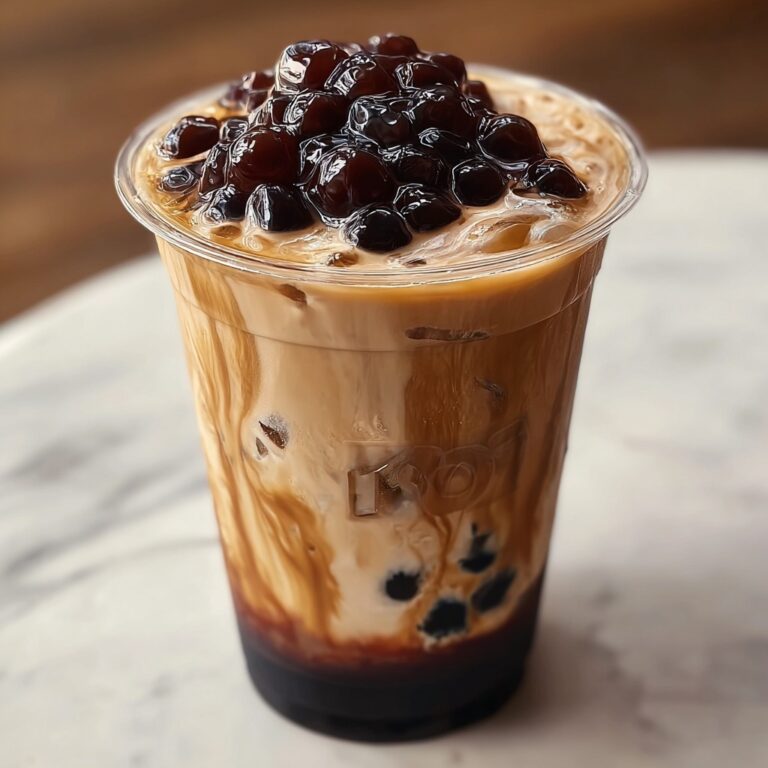 Cozy Red Bean & Black Sesame Milk Tea for Refreshing Sips Recipe