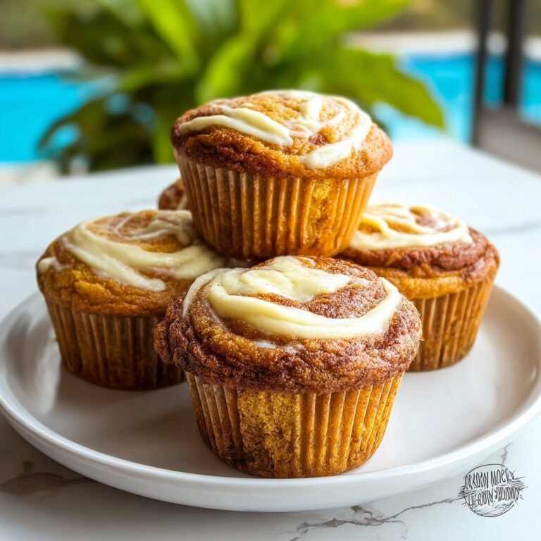 Fluffy Pumpkin Cream Cheese Swirl Muffins Recipe