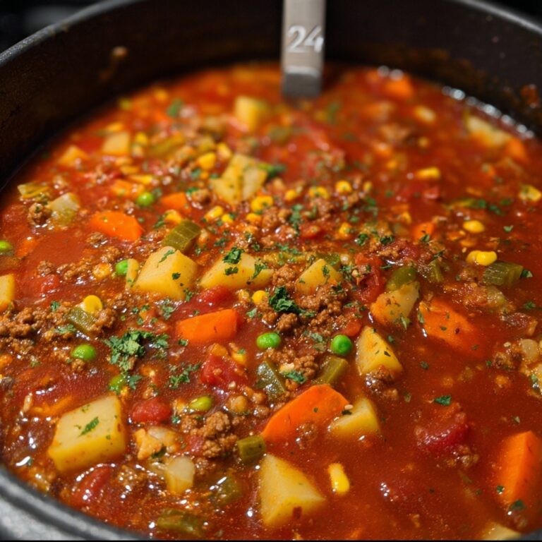 Crock Pot Hamburger Soup Recipe
