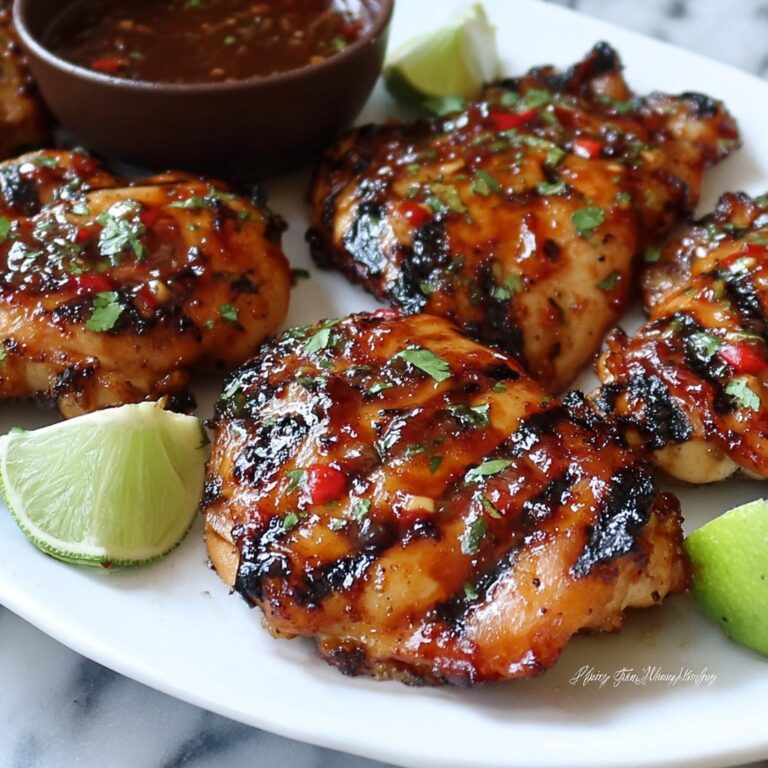 Grilled Thai Chicken with Sweet Chili and Lime Recipe