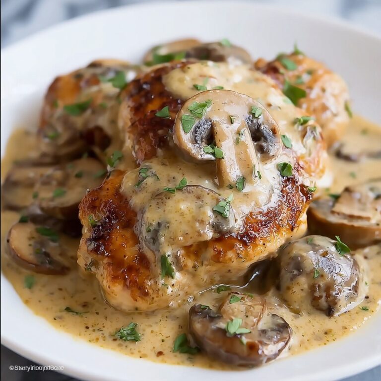 Creamy Chicken Stroganoff with Egg Noodles Recipe