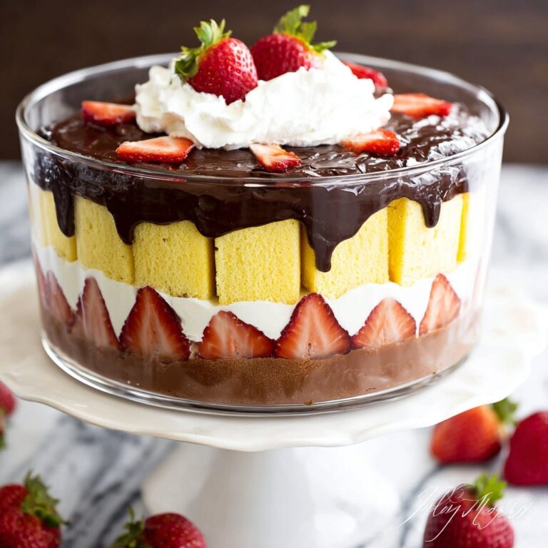 Strawberry Chocolate Pound Cake Trifle Recipe