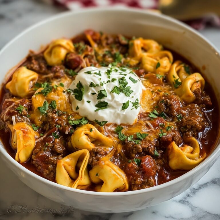 Cheesy Beef Enchilada Tortellini Recipe