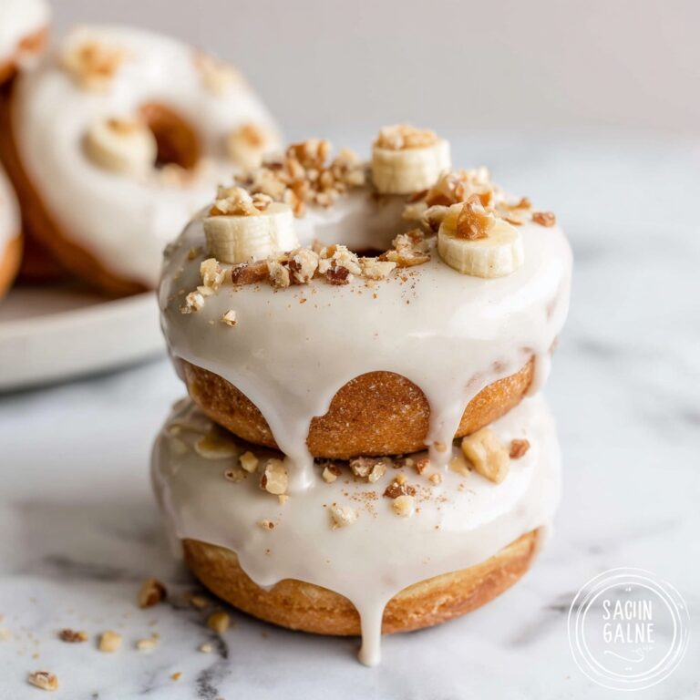 Banana Donuts with Cinnamon Cream Cheese Frosting Recipe