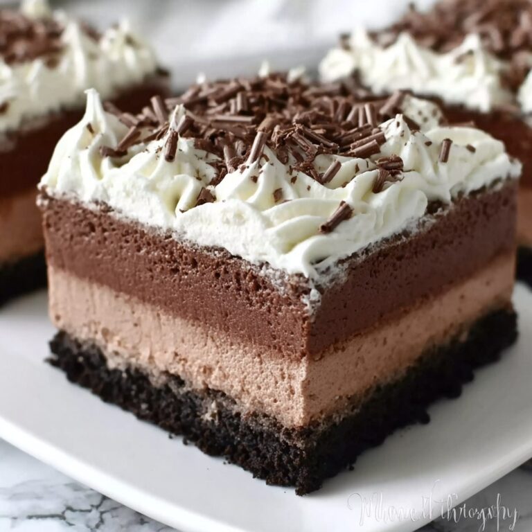 No-Bake Chocolate Mousse Bars Recipe