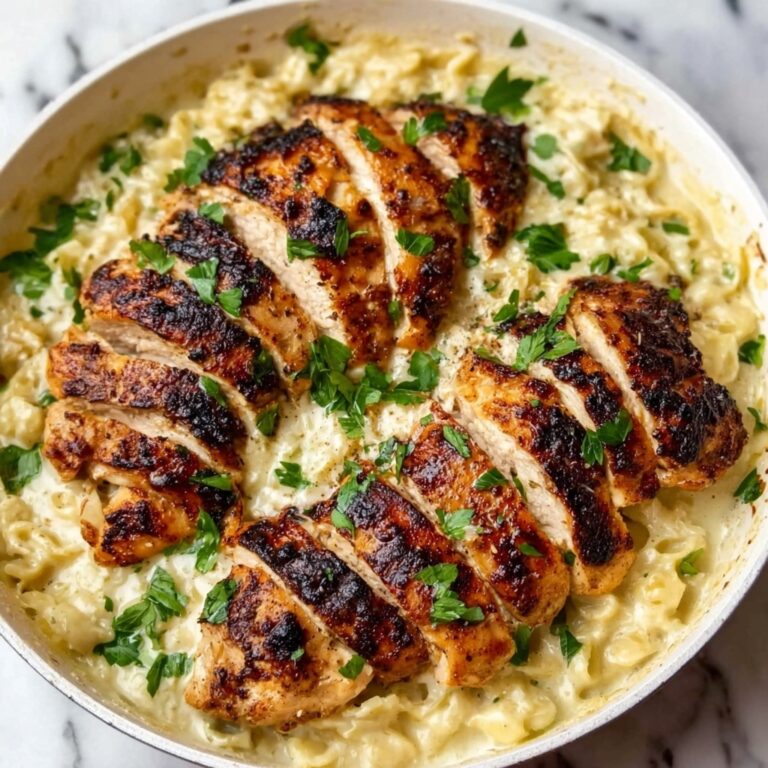Creamy Parmesan Orzo with Chicken and Asparagus Recipe