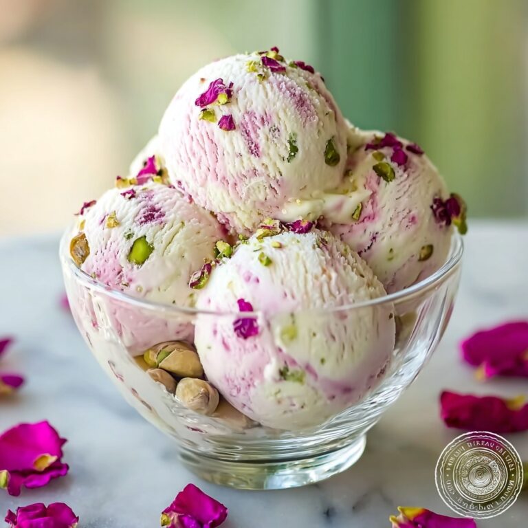 Rose Pistachio Ice Cream Recipe