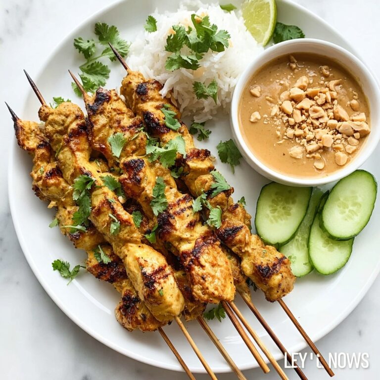 Easy Thai Chicken Satay & Peanut Sauce Recipe