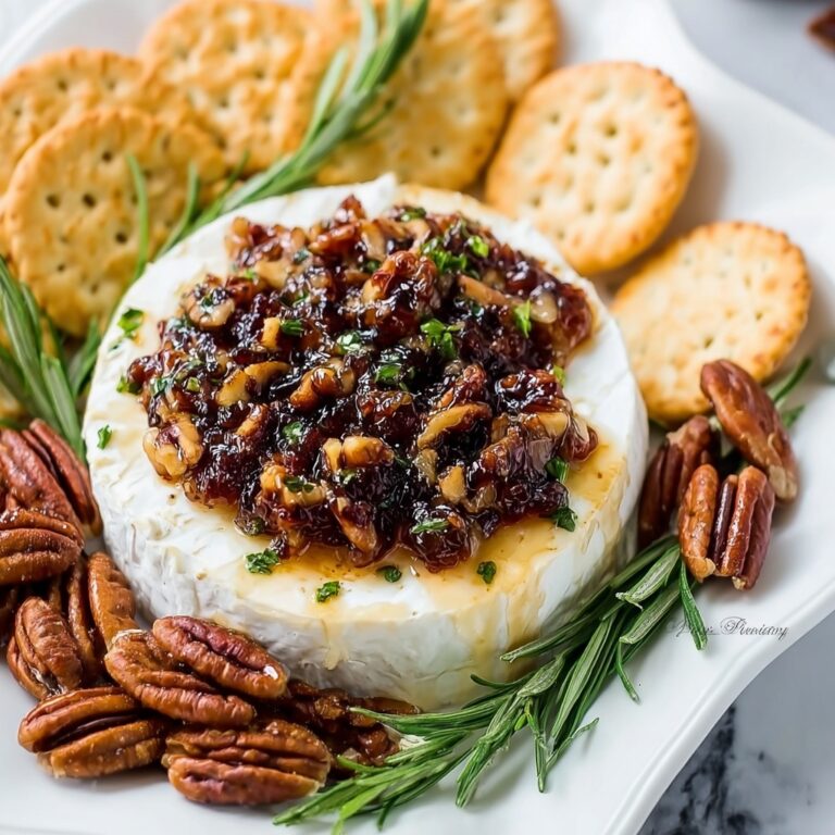 Goat Cheese Appetizer Spread with Fig Jam, Pecans, and Thyme Recipe