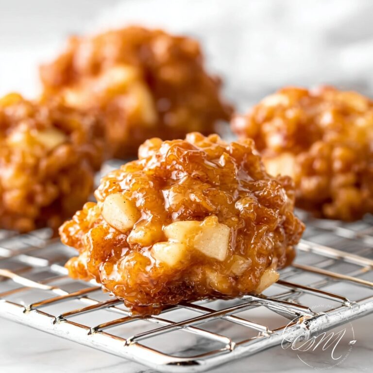 Baked Apple Fritters with Cinnamon Glaze Recipe