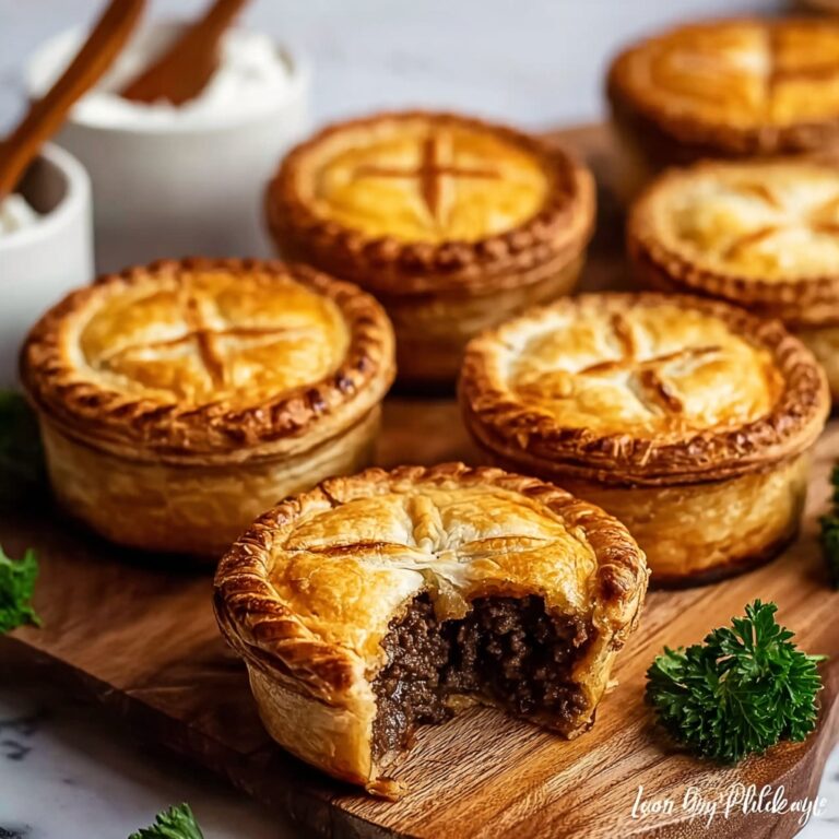 Mini Beef Pies with Shortcrust Pastry Recipe