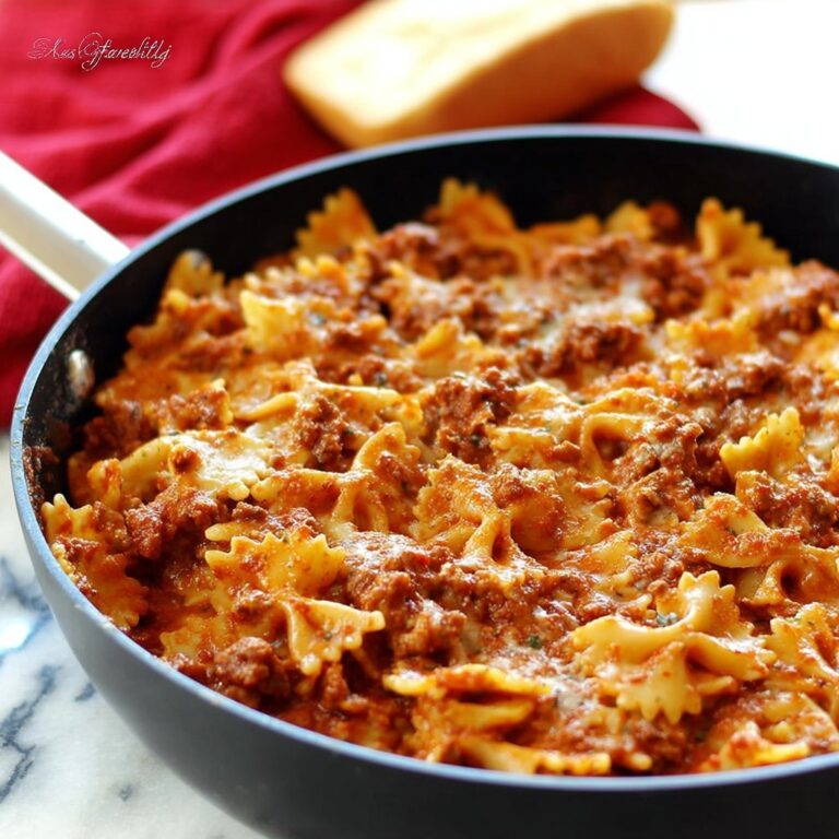 Bowtie Skillet Lasagna Recipe