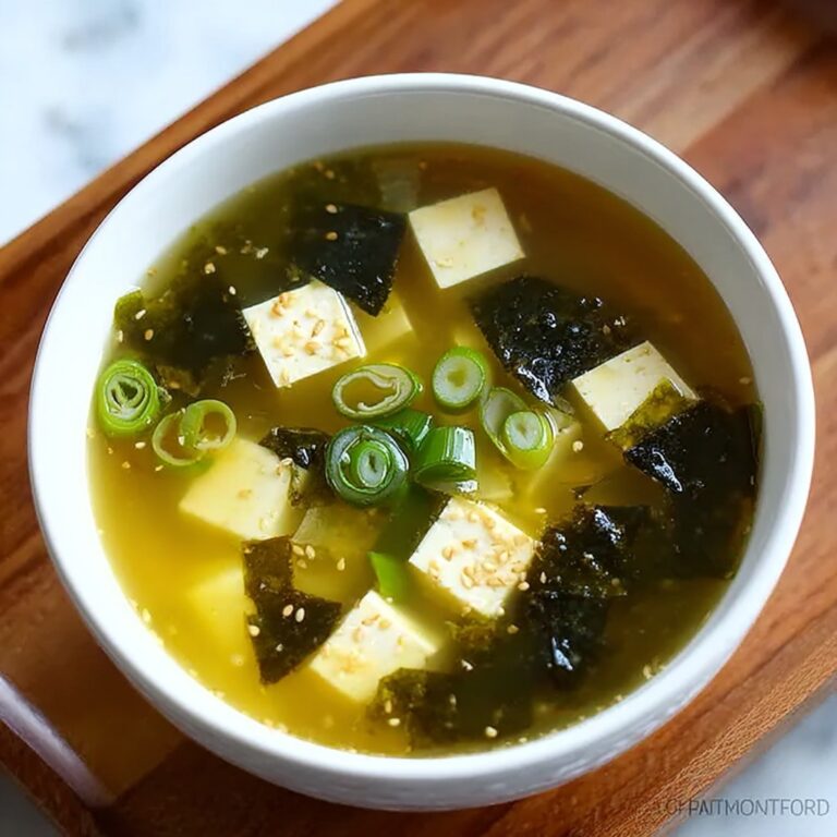 Homemade Miso Soup with Tofu Recipe
