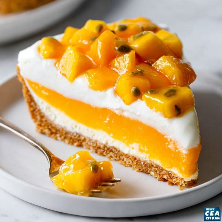 Vegan Mango Tart with Passion Fruit and Cookie Crust Recipe