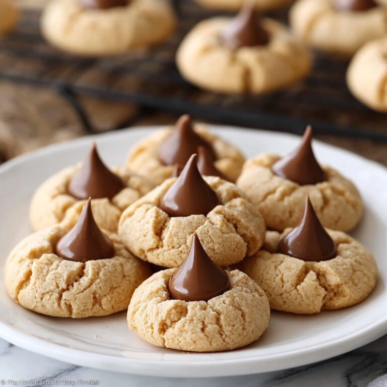 Homemade Peanut Butter Kiss Cookies Recipe