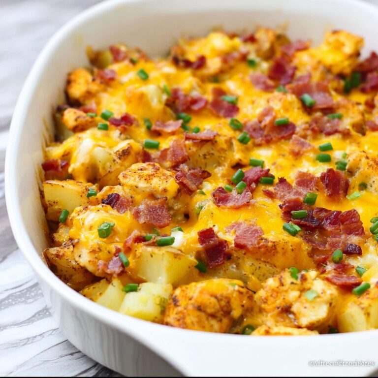 Loaded Chicken and Potato Casserole Recipe