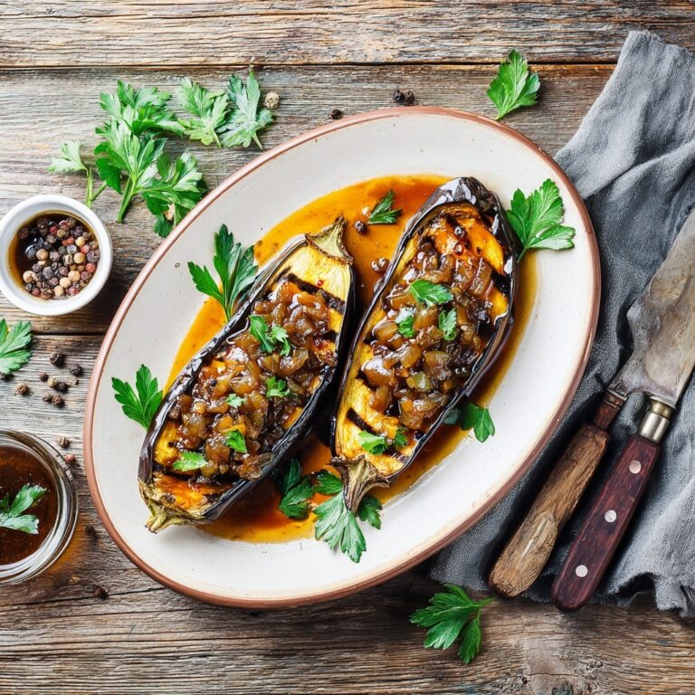 Sticky Garlic Eggplant Recipe