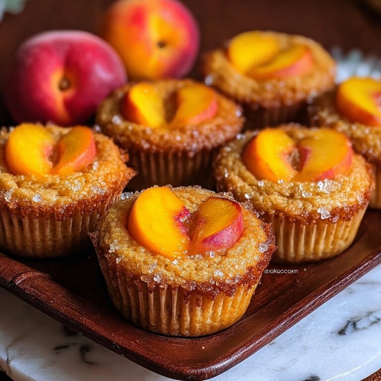 Peach Financiers: Elegant French Almond Cakes Recipe