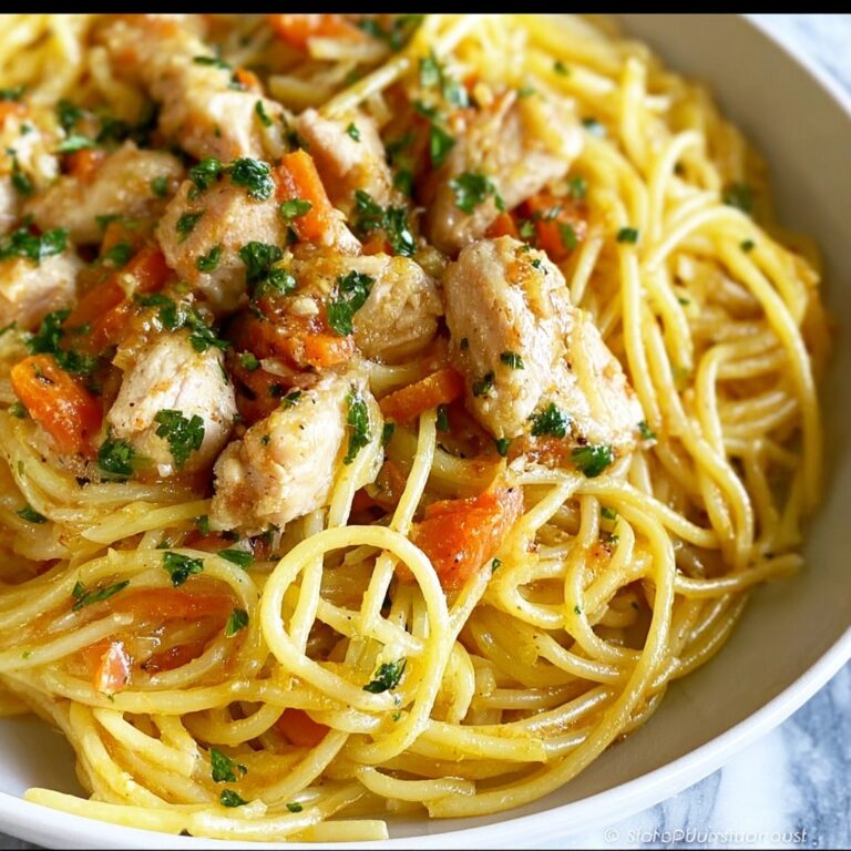 Lemon Butter Chicken and Garlic White Wine Spaghetti Recipe