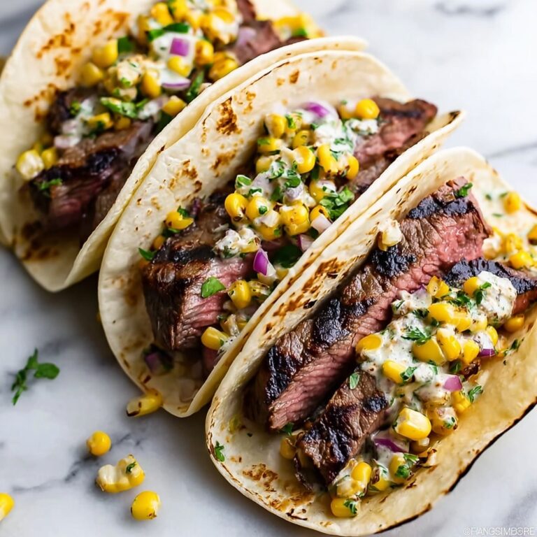 Grilled Elote Steak Tacos Recipe