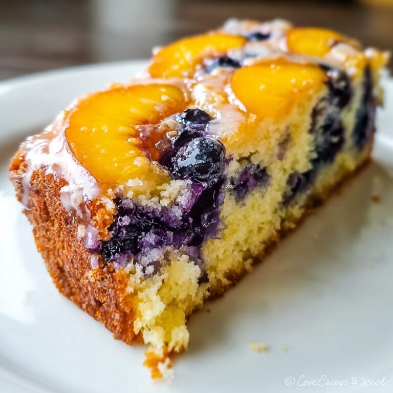 Fresh Blueberry Peach Cake Recipe